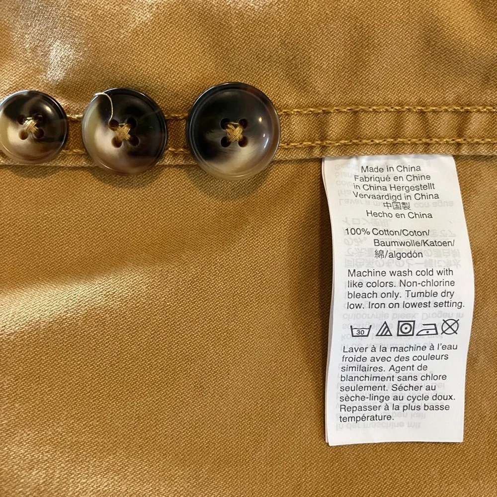 Madewell Women's Northwood Sahara Sand Jacket, size L, 100% cotton - Picture 4 of 4